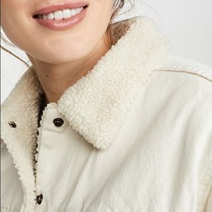 Levi's Cream Jean Jacket with Sherpa Collar